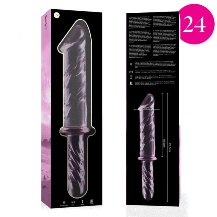 IBIZA TECHNOLOGY Κρύσταλλος διλντο NEBULA 24 28,5CM Ø5CM