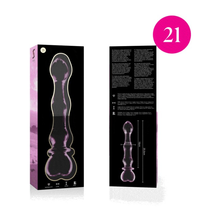 IBIZA TECHNOLOGY Glass dildo NEBULA 21 20,5CM Ø3,5CM