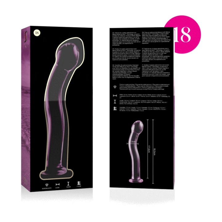 IBIZA TECHNOLOGY Crystal dildo NEBULA 18 18,5CM Ø3,5CM