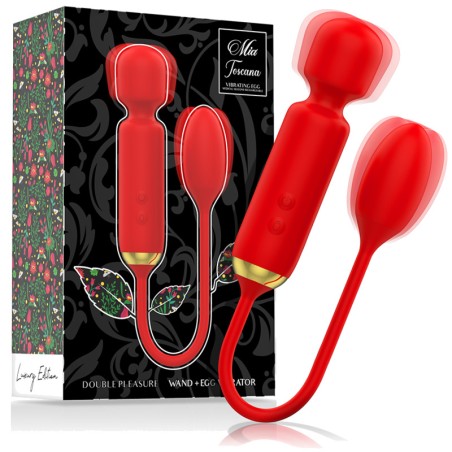 massager wand met vibrerend eitje toscana-double pleasure