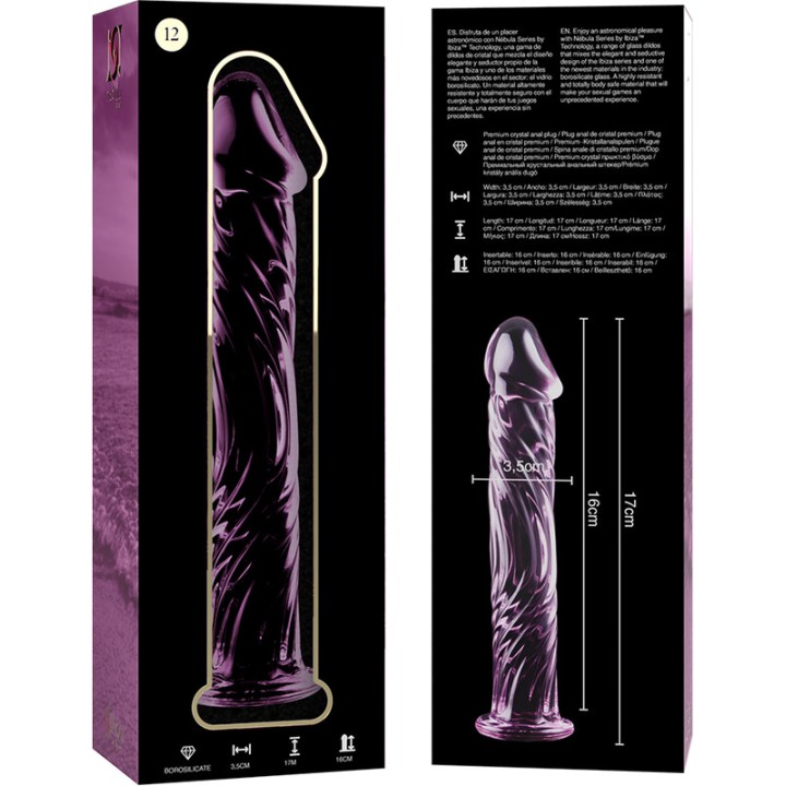 IBIZA TECHNOLOGY Kryss dildo NEBULA 12 17CM Ø3,5CM