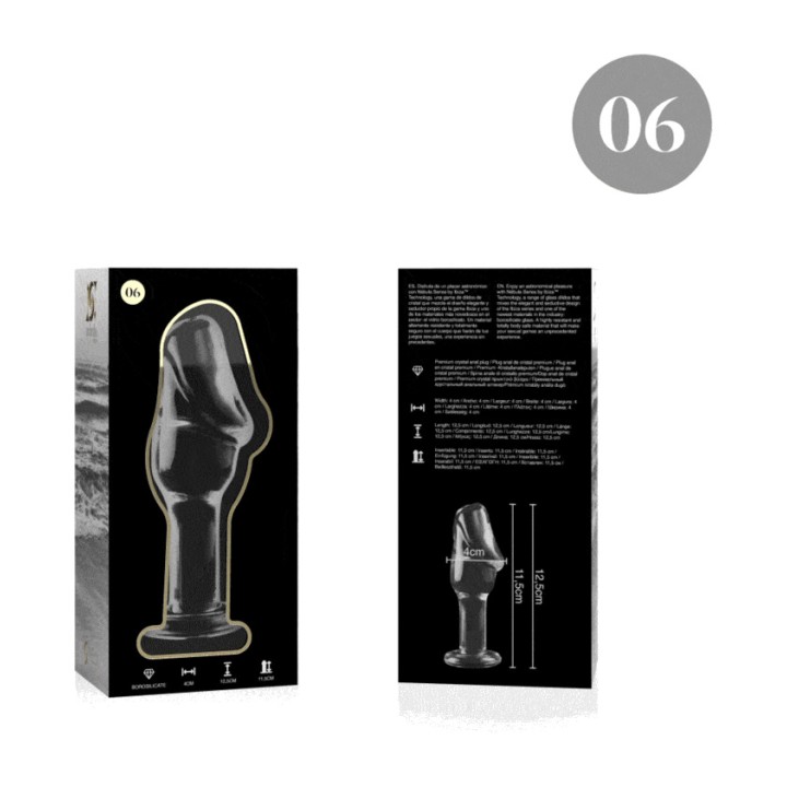 IBIZA TECHNOLOGY Plug anal de cristal NEBULA 6 12,5CM Ø4CM