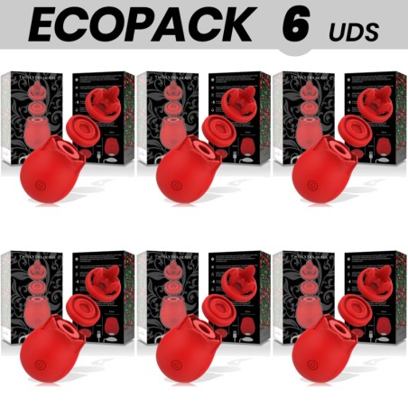 pack med 6 tolvandede clitorisklynger 3-i-1 luxury udgave ecopack