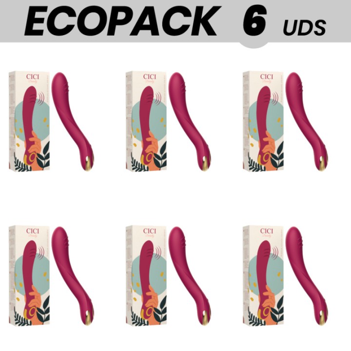 CICI BEAUTY Pack de 6 vibromasseurs point G en silicone