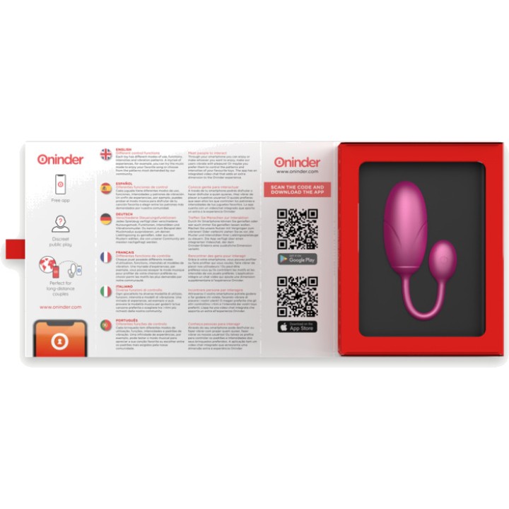ONINDER Vibrating egg with app TOKYO 7,5X3,2CM D-234753VAR