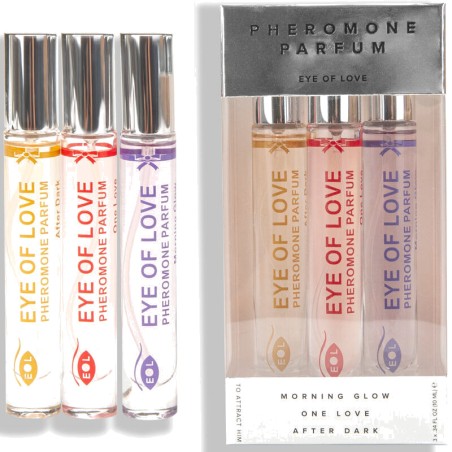 sadaření 3 feromonových parfémů eol phr-morning glow one love after dark 3x10ml