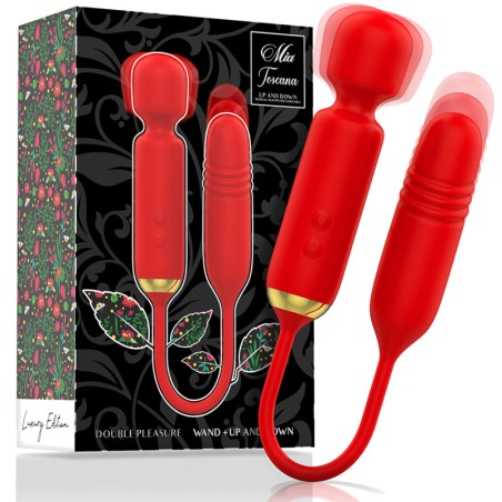 massager wand with up and down motion stimulator toscana-double pleasure