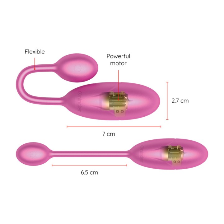 ONINDER Vibrating egg with app DENVER-7X2,7CM D-234751VAR