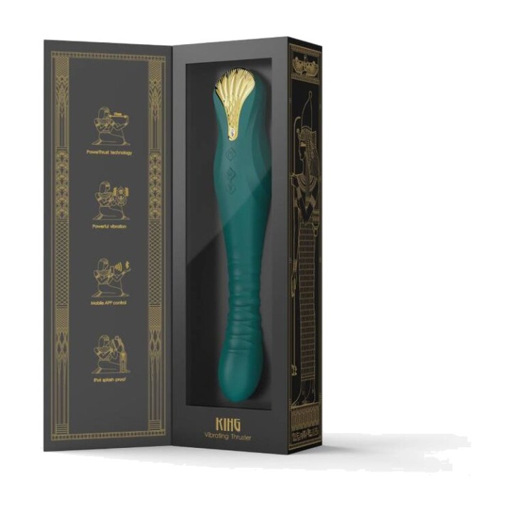 ZALO Nyomás mozgású vibrátor KING THRUSTER D-234640VAR