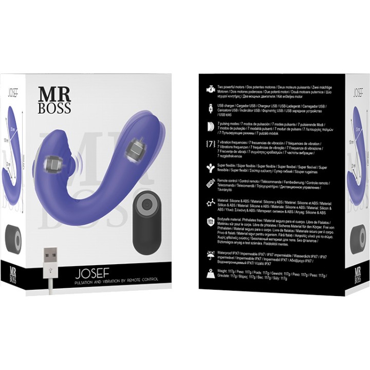 MR BOSS Vibrator pentru cupluri cu pulsări și control remote