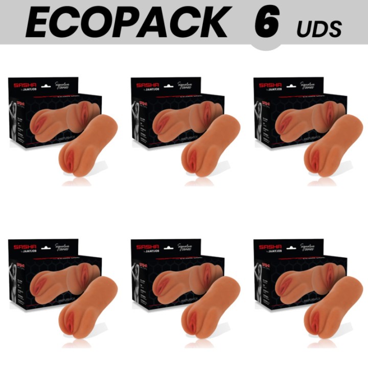 JAMYJOB Pack de 6 masturbadors masculins amb forma vagina