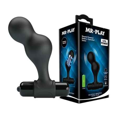 plug anal vibrador de silicona