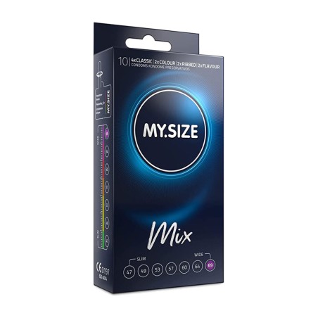 tilpassede kondomer mix 69 mm 10 uds