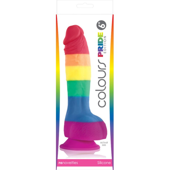 PRIDE Dildo med flagstjeneste LGBT 15 CM D-231759