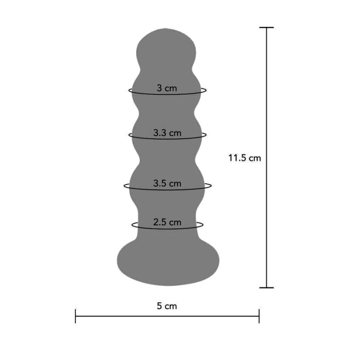 TOYJOY Plug anal de cristal BUTTOCKS-RADIANT D-233106