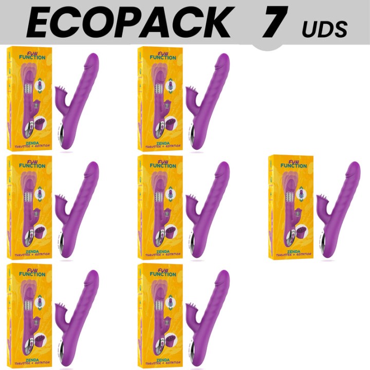 FUN FUNCTION Pack de 7 vibradors amb empell i rotació