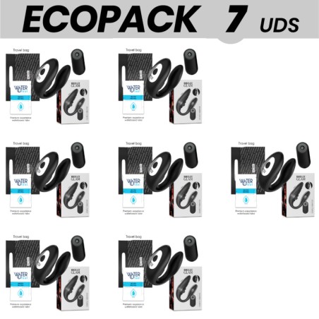 paket med 7 parvibratorer med pulsering och fjärrkontroll ecopack couple-pulsing-vibrating