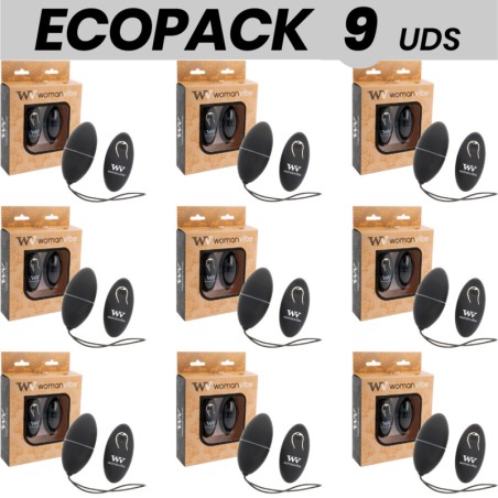 set de 9 ouă vibratoare de silicong cu control remote ecopack alsan