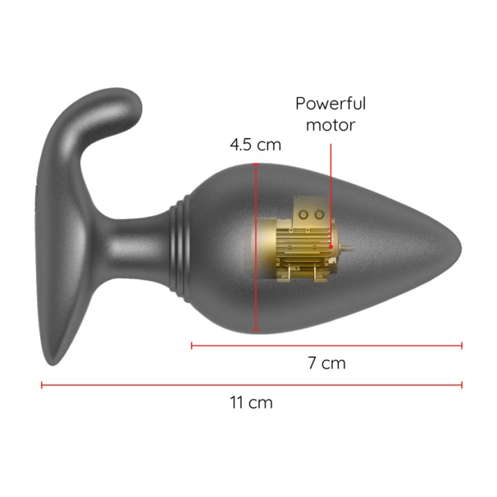 ONINDER Plug anal vibrador com app RIO D-232588