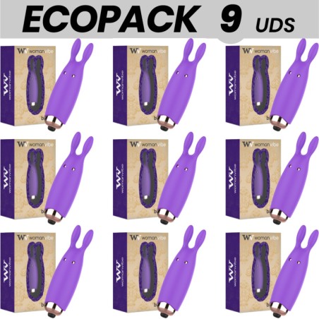 pack med 9 rabbit stimulatoren af silicon ecopack bugsy