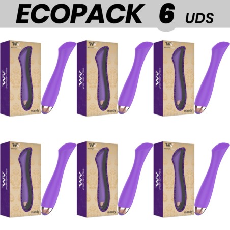 sadaření 6 nabitelných silikonových vibrátorů pro k-bod ecopack mandy