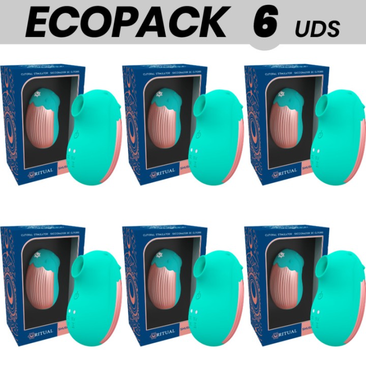 RITHUAL Pack de 6 suçoirs clitoris ECOPACK-SHUSHU NEW