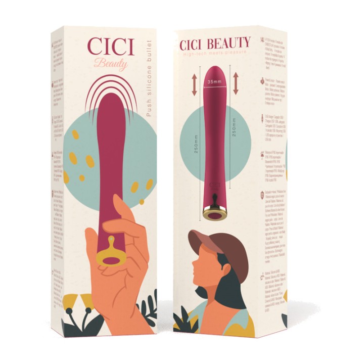 CICI BEAUTY Silicone vibrating bullet PREMIUM-UP DOWN