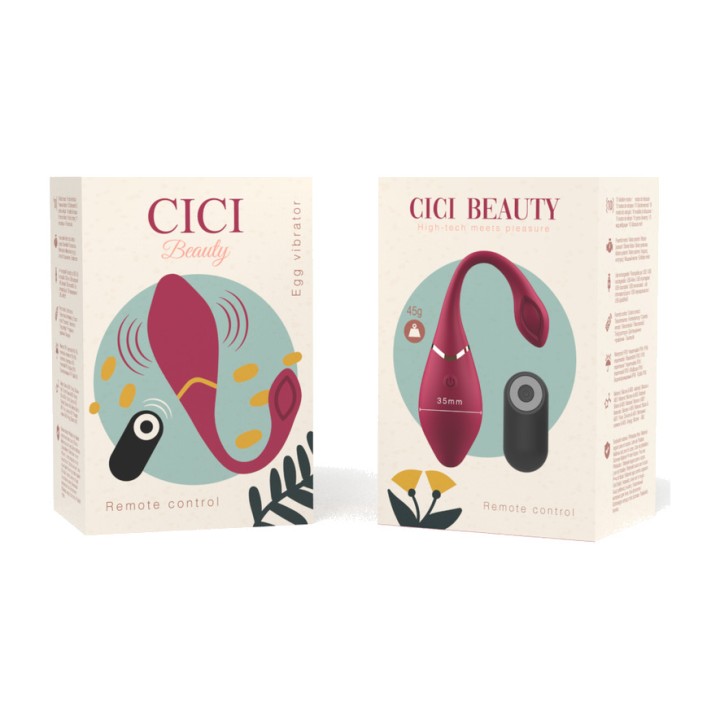 CICI BEAUTY Vibrating silicone egg with remote control