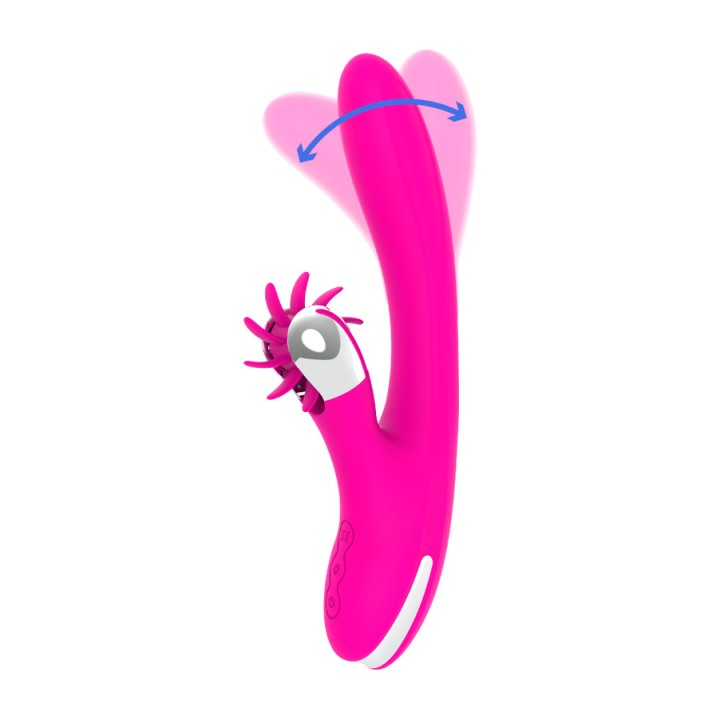 DIVERSIA Vibrador rabbit com ondulação BUNNY WAVES 24 CM