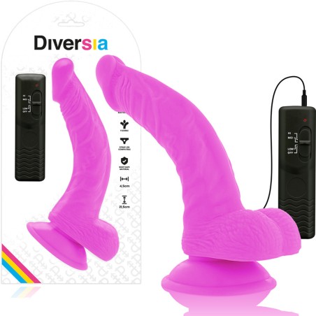 flexibler realistischer dildo mit vibration 21,5cm ø4,5cm