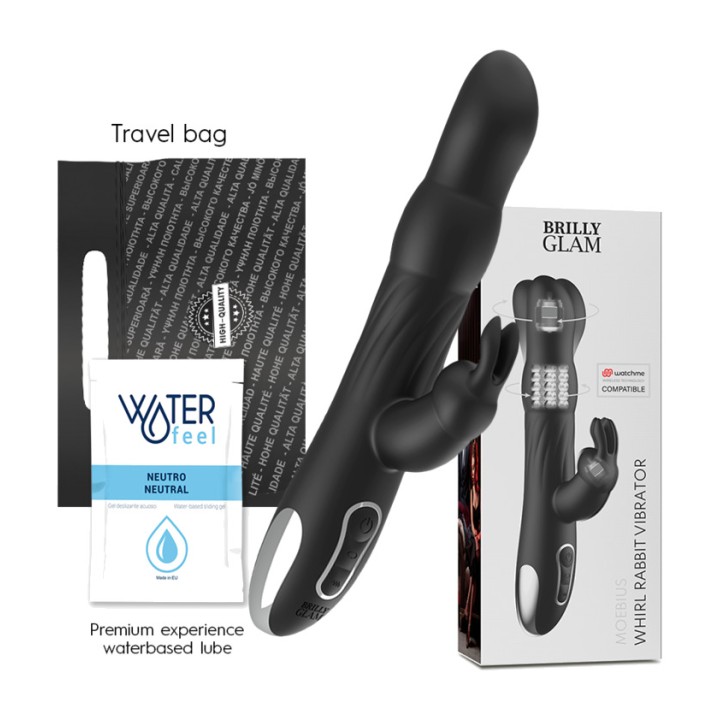 BRILLY GLAM Vibrator cu pierderă rotativă comandă remote