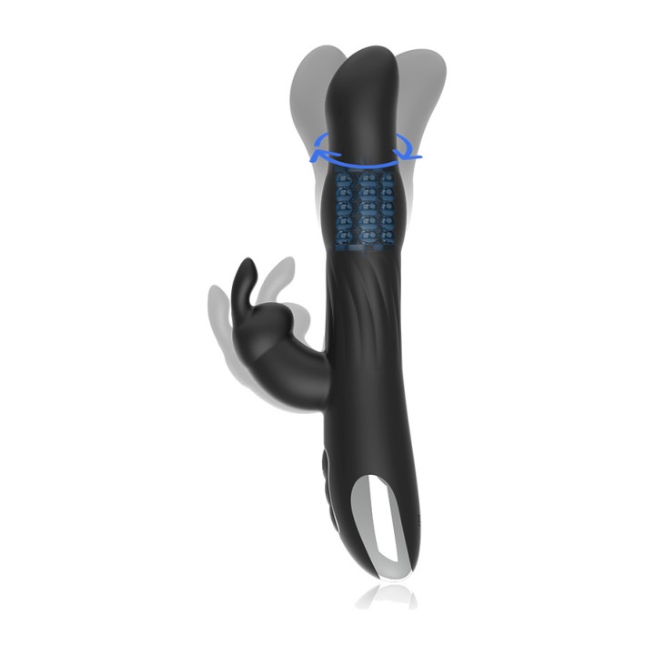 BRILLY GLAM Rotating rabbit vibrator with remote control