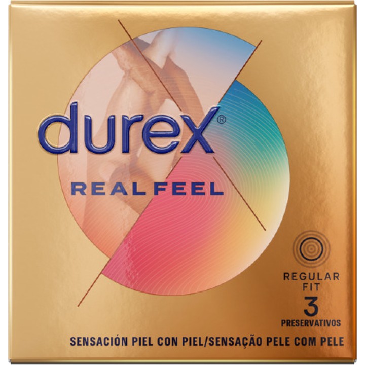 DUREX Preservativos sin látex REAL FEEL 3 UDS