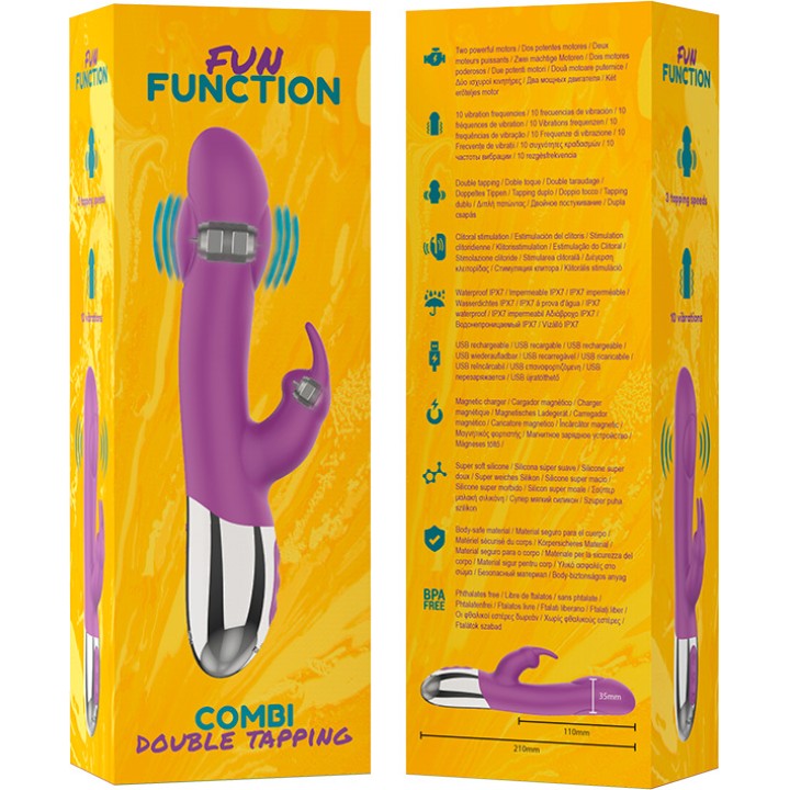 FUN FUNCTION Dubbler stimulering med knackning COMBI
