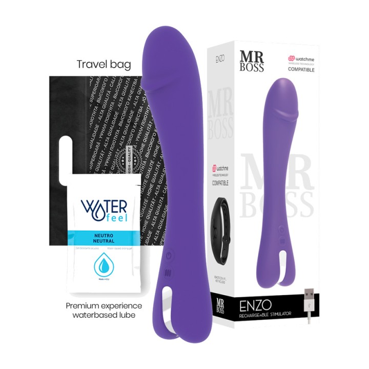 MR BOSS Remote control vibrator ENZO-WATCHME D-230990