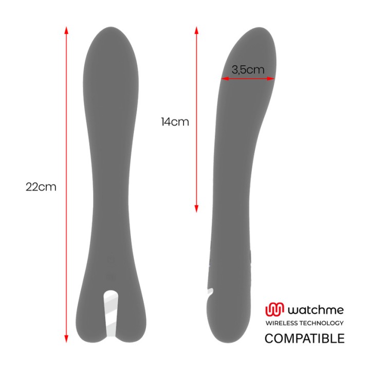BRILLY GLAM Vibratore con telecomando RYAN-WATCHME D-230984