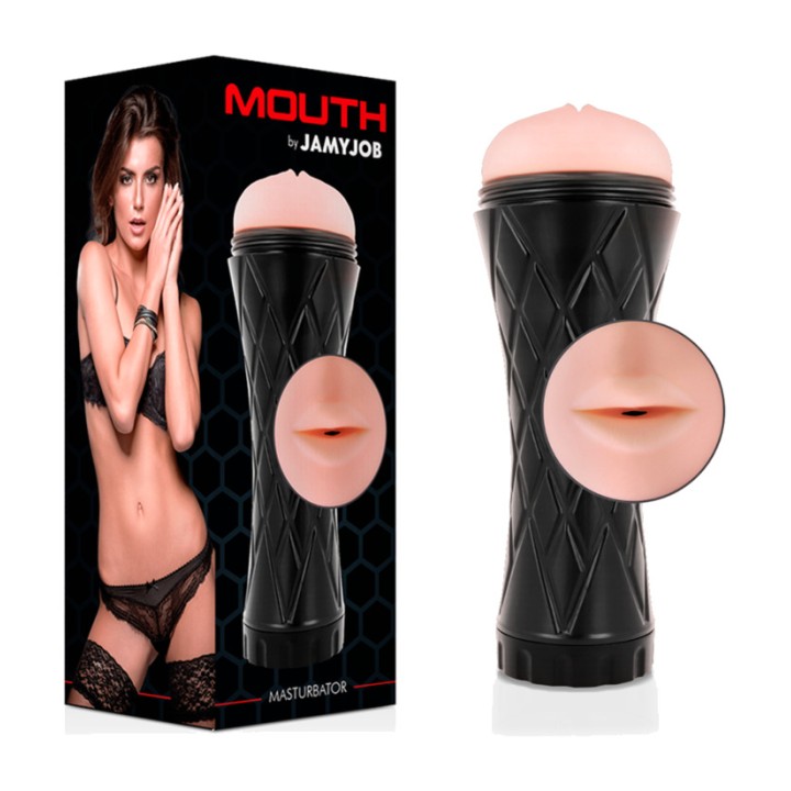 JAMYJOB Mannlig handpumpsmask MOUTH D-230868