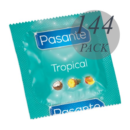 preservativos de sabores en bolsa tropical-144 uds
