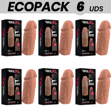 pack de 6 extensions de pénis en silicone liquide ecopack v3