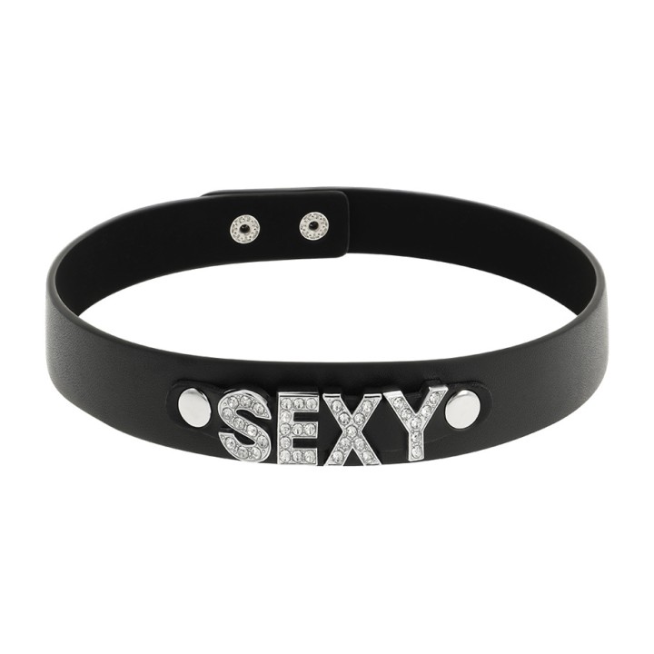 COQUETTE CHIC DESIRE Choker sexy de couro vegano D-229291
