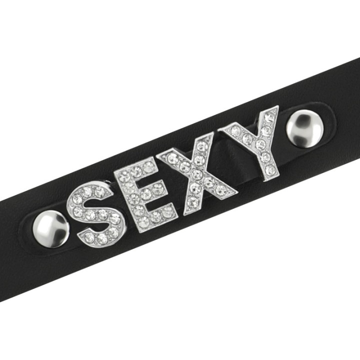 COQUETTE CHIC DESIRE Choker sexy en cuir végétalien D-229291