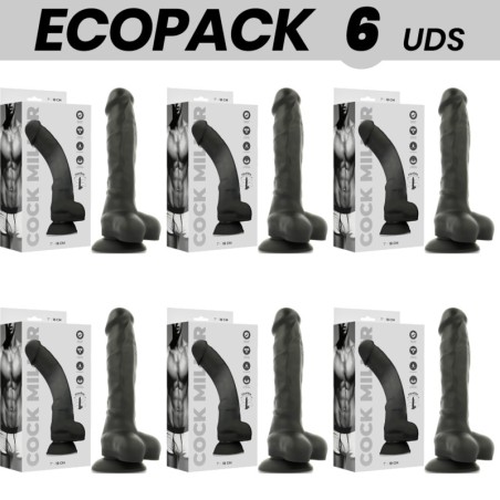 kit com 6 dedos realísticos articulados de silicone ecopack density-cocksil 18 cm