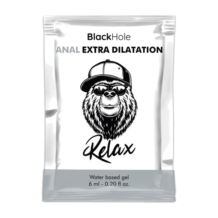 BLACK HOLE Gel dilatateur anal à base d'eau mono-dose 6 ML