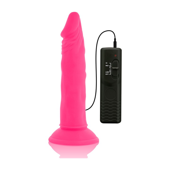 DIVERSIA Dildo réaliste flexible avec vibration 23CM Ø4,3CM