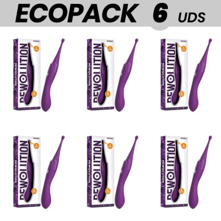 pack med 6 flexibla klitorisstimulatörer ecopack-rewomagic