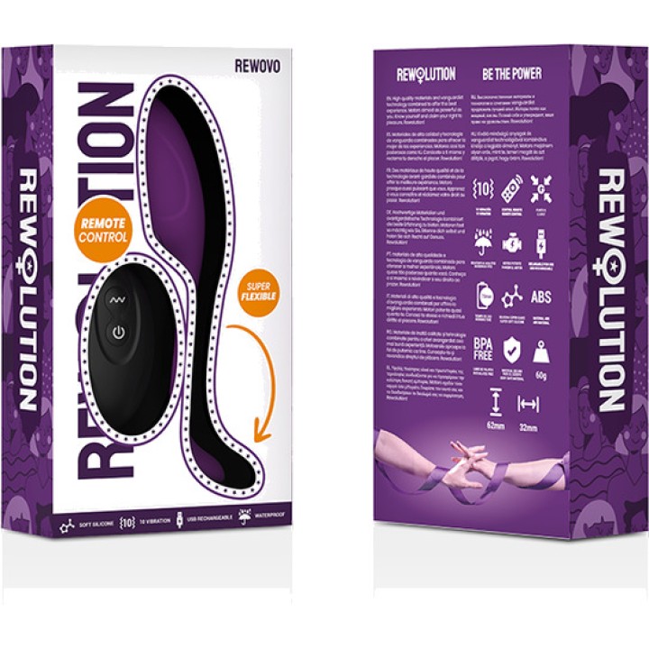 REWOLUTION Vibrating egg with remote control REWOVO-35149