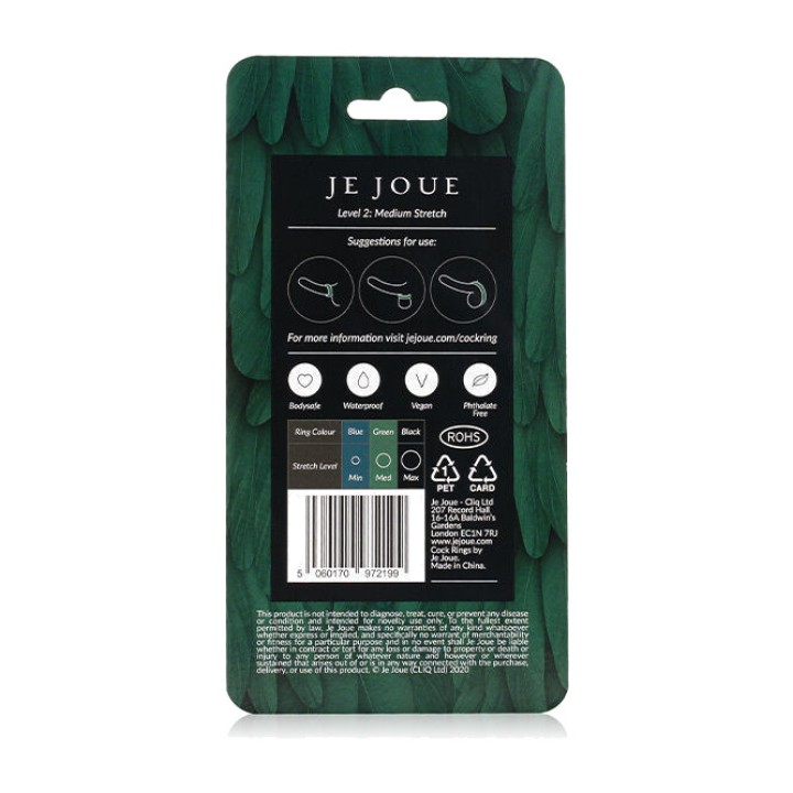 JE JOUE Anneau pénien en silicone à constriction moyenne