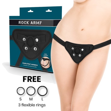 adjustable harness and flexible rings