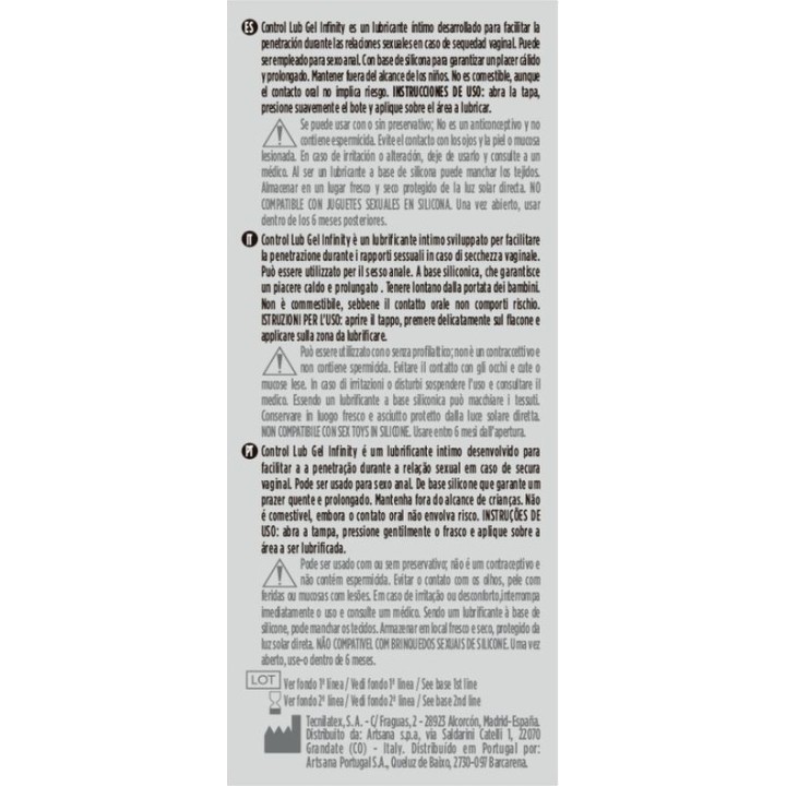 CONTROL Silikonska osnova masla INFINITY 75 ML D-227348