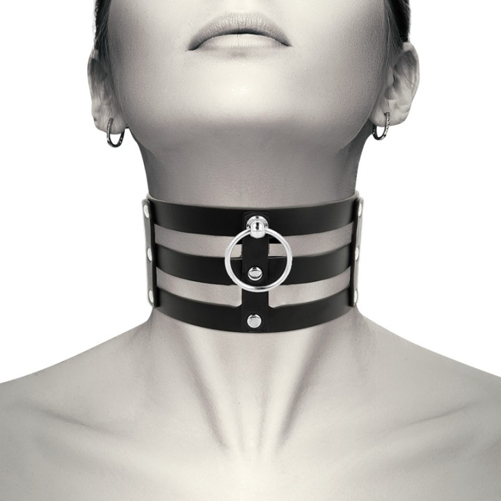 COQUETTE CHIC DESIRE Choker de cuero vegano estilo fetish